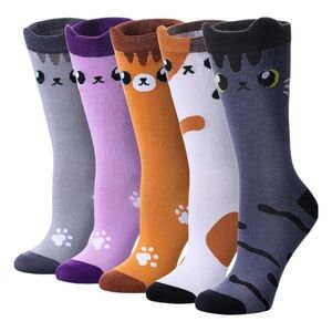 FUN CAT SOCKS 5 PAIR NWT